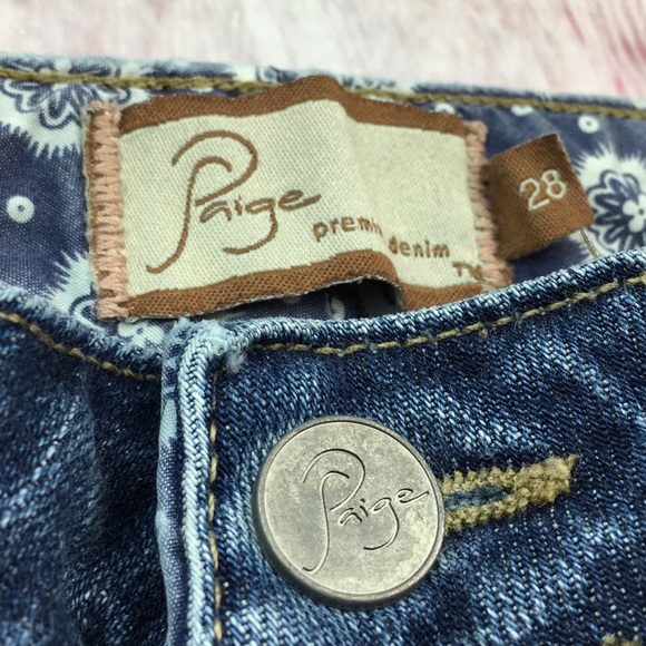 💸Paige Denim Rising Glen Bootcut denim Jean sz 28 - Picture 4 of 14